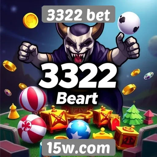 Variedade de jogos disponíveis na plataforma 3322 bet